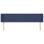 Kopfteil aus blauem Stoff, 203 x 16 x 78/88 cm von , Kopf- und Fußteile - Ref: Foro24-3119034, Preis: 67,81 €, Rabatt: %