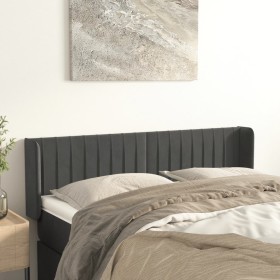 Kopfteil aus dunkelgrauem Samt, 147 x 16 x 78/88 cm von , Kopf- und Fußteile - Ref: Foro24-3119055, Preis: 73,92 €, Rabatt: %