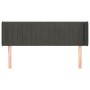 Kopfteil aus dunkelgrauem Samt, 147 x 16 x 78/88 cm von , Kopf- und Fußteile - Ref: Foro24-3119055, Preis: 73,92 €, Rabatt: %