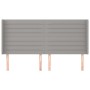 Cabecero con orejas de tela gris claro 163x16x118/128 cm de , Cabeceros y pies de cama - Ref: Foro24-3119726, Precio: 110,52 ...