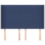 Headboard with blue fabric ears 147x16x118/128 cm by , Headboards and footboards - Ref: Foro24-3119822, Price: 110,24 €, Disc...