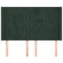 Headboard with dark green velvet ears 147x16x118/128cm by , Headboards and footboards - Ref: Foro24-3119869, Price: 132,80 €,...