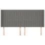 Headboard with dark gray fabric ears 203x16x118/128 cm by , Headboards and footboards - Ref: Foro24-3119841, Price: 113,09 €,...