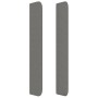 Kopfteil mit dunkelgrauen Stoffohren 203x16x118/128 cm von , Kopf- und Fußteile - Ref: Foro24-3119841, Preis: 105,77 €, Rabat...