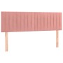 Rosa Samtkopfteil mit LED 144x5x78/88 cm von , Kopf- und Fußteile - Ref: Foro24-3121903, Preis: 68,56 €, Rabatt: %