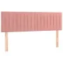 Rosa Samtkopfteil mit LED 144x5x78/88 cm von , Kopf- und Fußteile - Ref: Foro24-3121903, Preis: 64,49 €, Rabatt: %