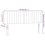 Rosa Samtkopfteil mit LED 144x5x78/88 cm von , Kopf- und Fußteile - Ref: Foro24-3121903, Preis: 64,49 €, Rabatt: %
