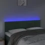 Cabecero con LED de terciopelo gris oscuro 144x5x78/88 cm de , Cabeceros y pies de cama - Ref: Foro24-3121901, Precio: 64,65 ...
