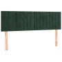 Dunkelgraues Samtkopfteil mit LED 144x5x78/88 cm von , Kopf- und Fußteile - Ref: Foro24-3121901, Preis: 65,82 €, Rabatt: %