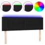 Black fabric headboard with LED 144x5x78/88 cm by , Headboards and footboards - Ref: Foro24-3121850, Price: 55,97 €, Discount: %
