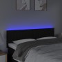 Kopfteil aus schwarzem Stoff mit LED 144x5x78/88 cm von , Kopf- und Fußteile - Ref: Foro24-3121850, Preis: 57,92 €, Rabatt: %