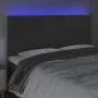 Cabecero con luces LED terciopelo gris oscuro 160x5x118/128 cm de , Cabeceros y pies de cama - Ref: Foro24-3122619, Precio: 1...
