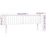 Dunkelgraues Stoffkopfteil mit LED 163x16x78/88 cm von , Kopf- und Fußteile - Ref: Foro24-3123481, Preis: 82,01 €, Rabatt: %