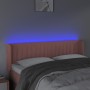 Kopfteil aus rosa Samt mit LED 147x16x78/88 cm von , Kopf- und Fußteile - Ref: Foro24-3123527, Preis: 83,27 €, Rabatt: %