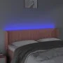 Pink velvet headboard with LED 147x16x78/88 cm by , Headboards and footboards - Ref: Foro24-3123527, Price: 77,08 €, Discount: %