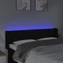 Kopfteil aus schwarzem Stoff mit LED 147x16x78/88 cm von , Kopf- und Fußteile - Ref: Foro24-3123474, Preis: 64,89 €, Rabatt: %