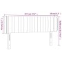 Kopfteil aus schwarzem Stoff mit LED 147x16x78/88 cm von , Kopf- und Fußteile - Ref: Foro24-3123474, Preis: 65,93 €, Rabatt: %