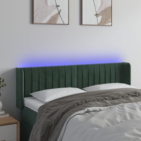 LED-Kopfteil aus dunkelgrünem Samt, 147 x 16 x 78/88 cm von , Kopf- und Fußteile - Ref: Foro24-3123525, Preis: 80,30 €, Rabat...