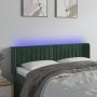 LED-Kopfteil aus dunkelgrünem Samt, 147 x 16 x 78/88 cm von , Kopf- und Fußteile - Ref: Foro24-3123525, Preis: 78,98 €, Rabat...