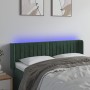 LED-Kopfteil aus dunkelgrünem Samt, 147 x 16 x 78/88 cm von , Kopf- und Fußteile - Ref: Foro24-3123525, Preis: 80,30 €, Rabat...