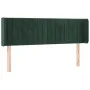 Cabecero con LED de terciopelo verde oscuro 147x16x78/88 cm de , Cabeceros y pies de cama - Ref: Foro24-3123525, Precio: 78,8...