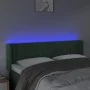 LED-Kopfteil aus dunkelgrünem Samt, 147 x 16 x 78/88 cm von , Kopf- und Fußteile - Ref: Foro24-3123525, Preis: 78,98 €, Rabat...