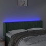 LED-Kopfteil aus dunkelgrünem Samt, 147 x 16 x 78/88 cm von , Kopf- und Fußteile - Ref: Foro24-3123525, Preis: 80,30 €, Rabat...