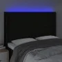 Black fabric headboard with LED 147x16x118/128 cm by , Headboards and footboards - Ref: Foro24-3124286, Price: 118,70 €, Disc...
