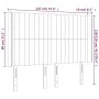Black fabric headboard with LED 147x16x118/128 cm by , Headboards and footboards - Ref: Foro24-3124286, Price: 118,70 €, Disc...