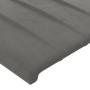 Hellgraues Samtkopfteil mit LED 147x16x118/128 cm von , Kopf- und Fußteile - Ref: Foro24-3124334, Preis: 135,54 €, Rabatt: %