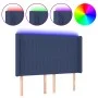 Blue fabric headboard with LED 147x16x118/128 cm by , Headboards and footboards - Ref: Foro24-3124290, Price: 113,91 €, Disco...