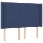 Kopfteil aus blauem Stoff mit LED 147x16x118/128 cm von , Kopf- und Fußteile - Ref: Foro24-3124290, Preis: 114,13 €, Rabatt: %