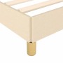 Bed frame with cream fabric headboard 80x200 cm by , Beds and slatted bases - Ref: Foro24-3125095, Price: 153,97 €, Discount: %