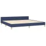 Bed frame with blue fabric headboard 200x200 cm by , Beds and slatted bases - Ref: Foro24-3125249, Price: 223,69 €, Discount: %