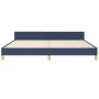Bed frame with blue fabric headboard 200x200 cm by , Beds and slatted bases - Ref: Foro24-3125249, Price: 223,69 €, Discount: %