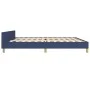Bed frame with blue fabric headboard 200x200 cm by , Beds and slatted bases - Ref: Foro24-3125249, Price: 223,69 €, Discount: %
