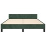 Dark green velvet bed frame with headboard 140x190 cm by , Beds and slatted bases - Ref: Foro24-3125876, Price: 221,73 €, Dis...