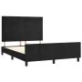 Bettgestell mit schwarzem Samtkopfteil 140x200 cm von , Betten und Lattenroste - Ref: Foro24-3125881, Preis: 202,15 €, Rabatt: %