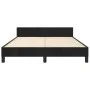 Bettgestell mit schwarzem Samtkopfteil 140x200 cm von , Betten und Lattenroste - Ref: Foro24-3125881, Preis: 202,15 €, Rabatt: %
