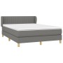 Boxspringbett mit dunkelgrauer Stoffmatratze 140x200 cm von , Betten und Lattenroste - Ref: Foro24-3126966, Preis: 439,87 €, ...