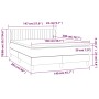 Boxspringbett mit dunkelgrauer Stoffmatratze 140x200 cm von , Betten und Lattenroste - Ref: Foro24-3126966, Preis: 439,87 €, ...