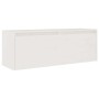Conjunto de mueble de TV 3 piezas madera maciza de pino blanco
