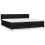 Box spring bed with black fabric mattress 200x200 cm by , Beds and slatted bases - Ref: Foro24-3126991, Price: 588,02 €, Disc...
