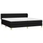 Box spring bed with black fabric mattress 200x200 cm by , Beds and slatted bases - Ref: Foro24-3126991, Price: 588,02 €, Disc...
