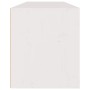 Conjunto de mueble de TV 3 piezas madera maciza de pino blanco