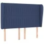Box spring bed with blue fabric mattress 140x190 cm by , Beds and slatted bases - Ref: Foro24-3128123, Price: 511,12 €, Disco...