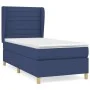 Box spring bed with blue fabric mattress 80x200 cm by , Beds and slatted bases - Ref: Foro24-3128563, Price: 330,55 €, Discou...