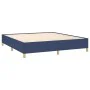 Box spring bed with blue fabric mattress 160x200 cm by , Beds and slatted bases - Ref: Foro24-3128619, Price: 554,56 €, Disco...
