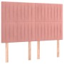 Cama box spring con colchón terciopelo rosa 140x190 cm de , Camas y somieres - Ref: Foro24-3129332, Precio: 527,54 €, Descuen...
