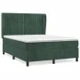 Box spring bed with dark green velvet mattress 140x190 cm by , Beds and slatted bases - Ref: Foro24-3129330, Price: 542,09 €,...